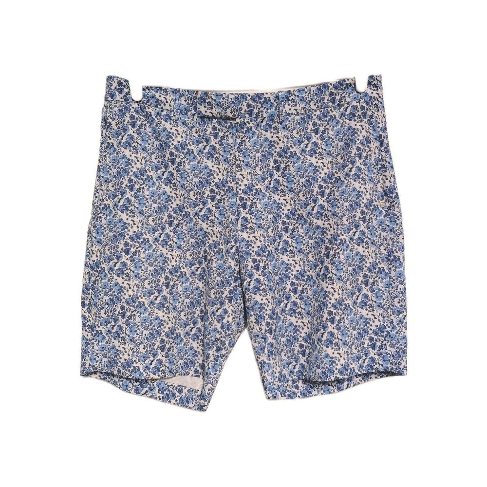 RLX Ralph Lauren Feather Weight Cypress Tailored Fit Shorts Blue Floral 34 Golf